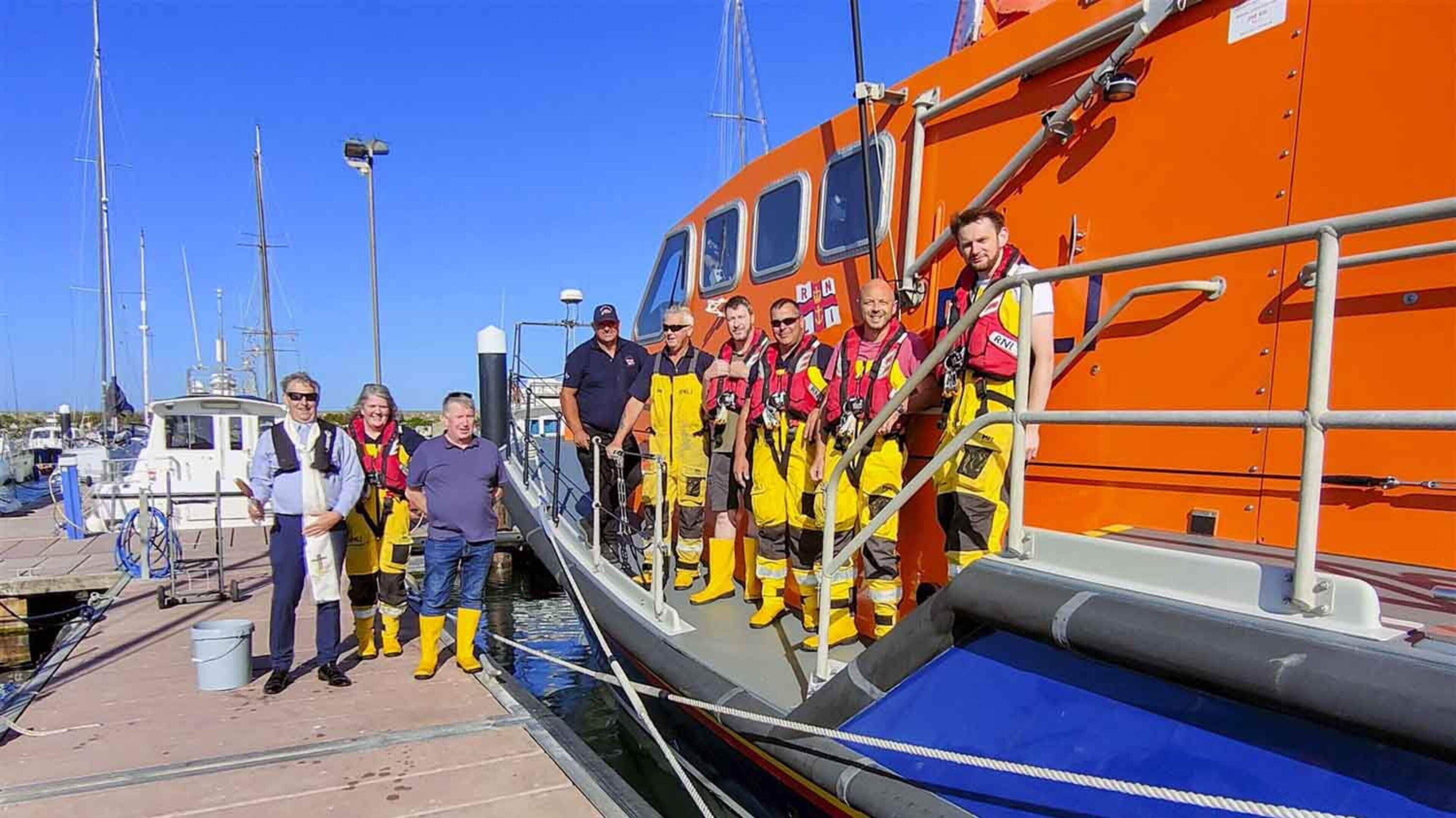 RNLI volunteers rush from public ceremony to assist with sinking yacht in Wexford